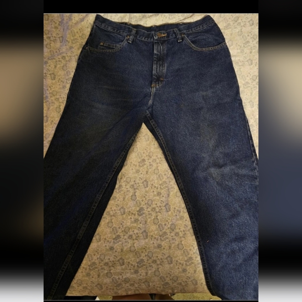Wrangler Men's Dark Blue‎ Relaxed Jeans